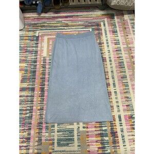 Eileen Fisher Light Blue Maxi Skirt Size Medium Silk,Nylon,Spandex